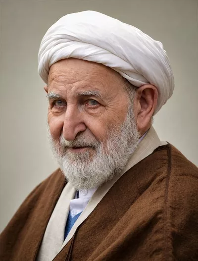 عکس پرتره آیت الله یزدی با کیفیت بالا و جذابیت خاص