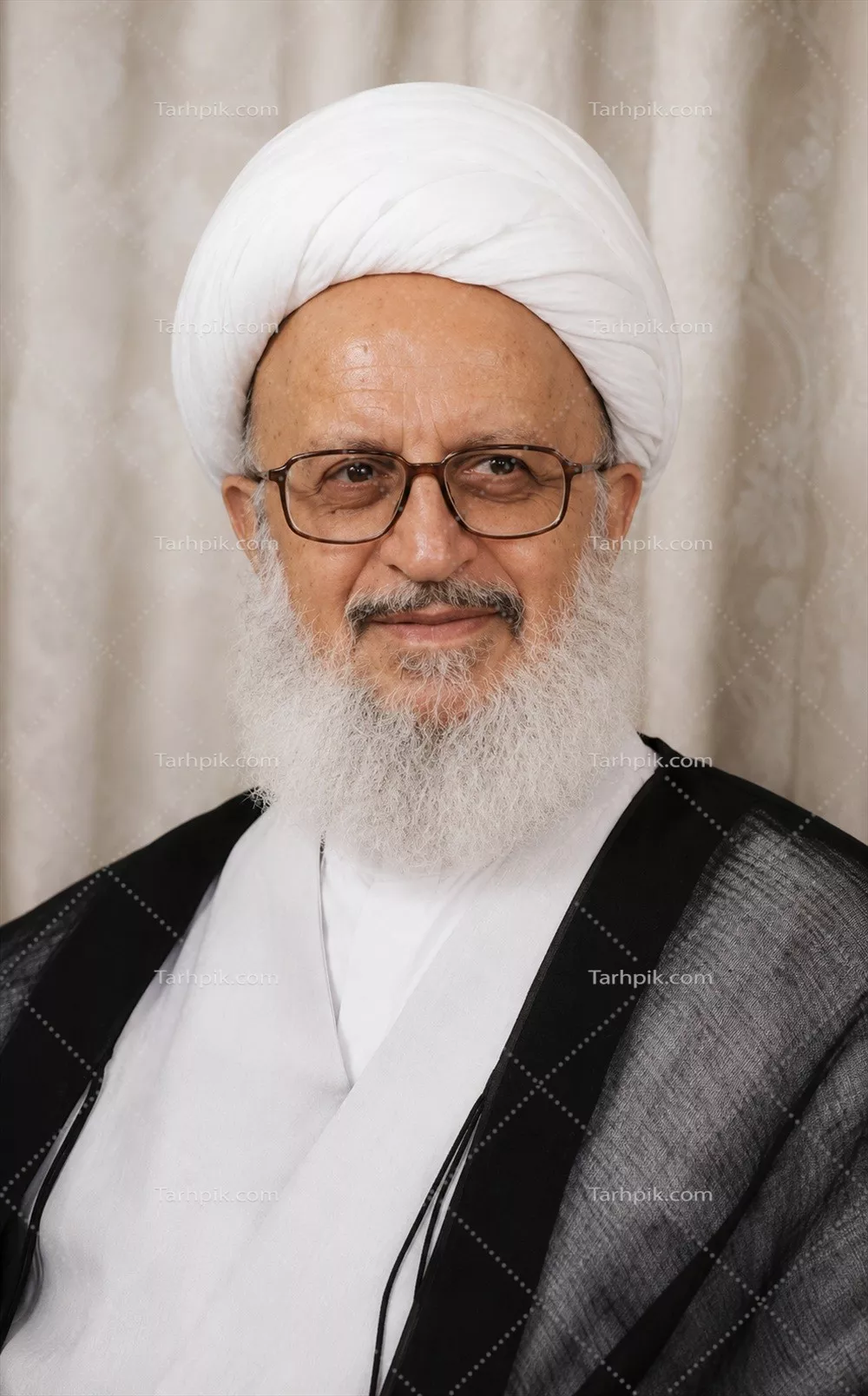 عکس پرتره جوانی های آیت الله مکارم شیرازی با کیفیت عالی