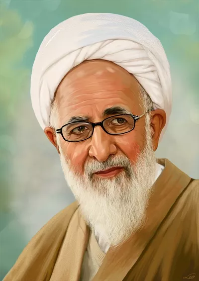 عکس پوستر زیبا و با کیفیت آیت الله جوادی آملی برای استفاده در فضای مجازی