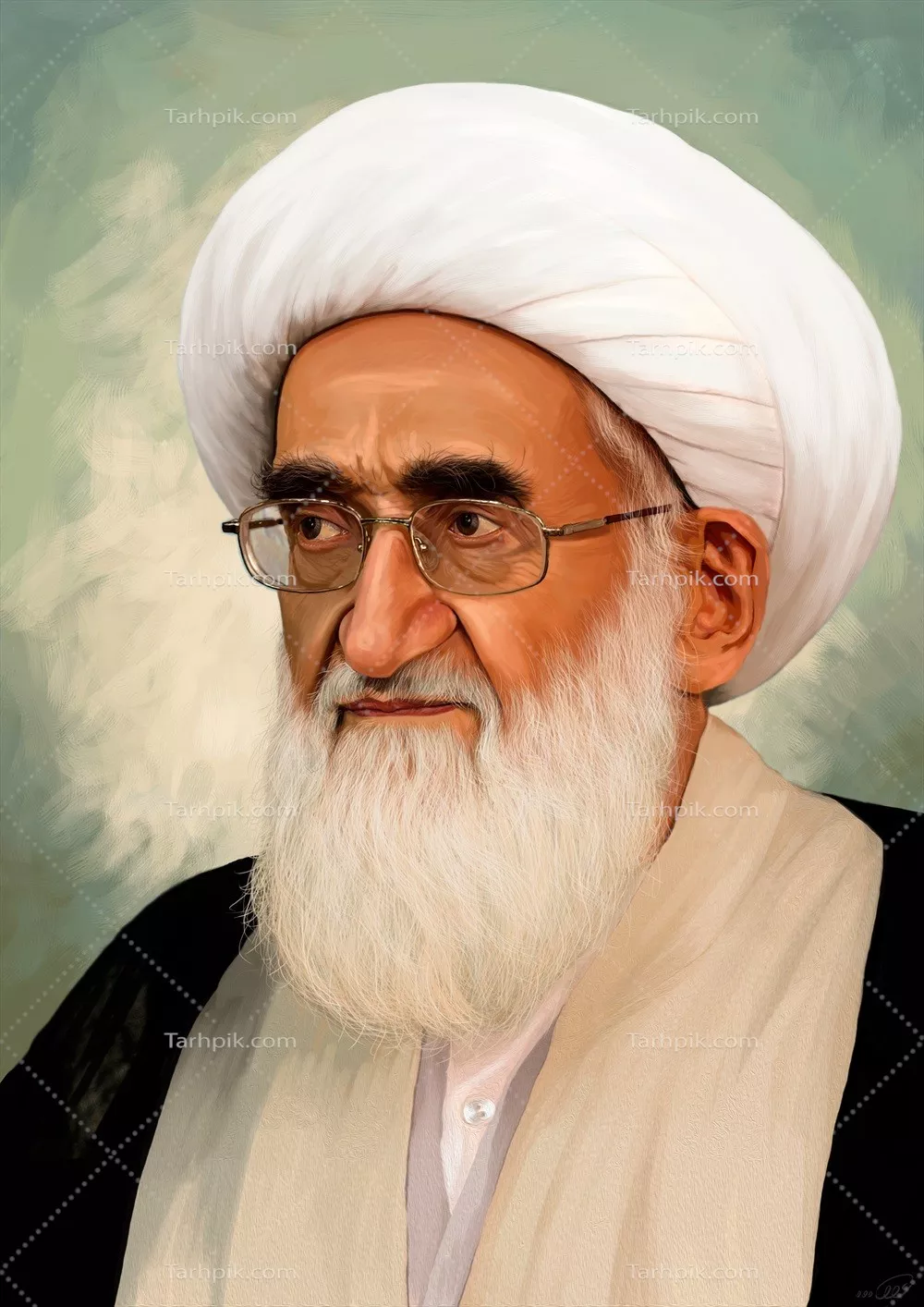 عکس پوستر آیت الله نوری همدانی با طراحی زیبا و جذاب