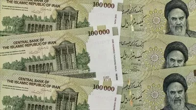 عکس تصویر اسکناس ده هزار تومانی روی هم
