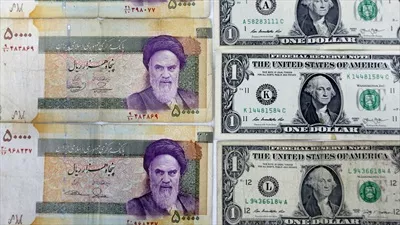 عکس یک دلاری و پنجاه هزار ریالی با تصاویری از اسکناس های ایرانی