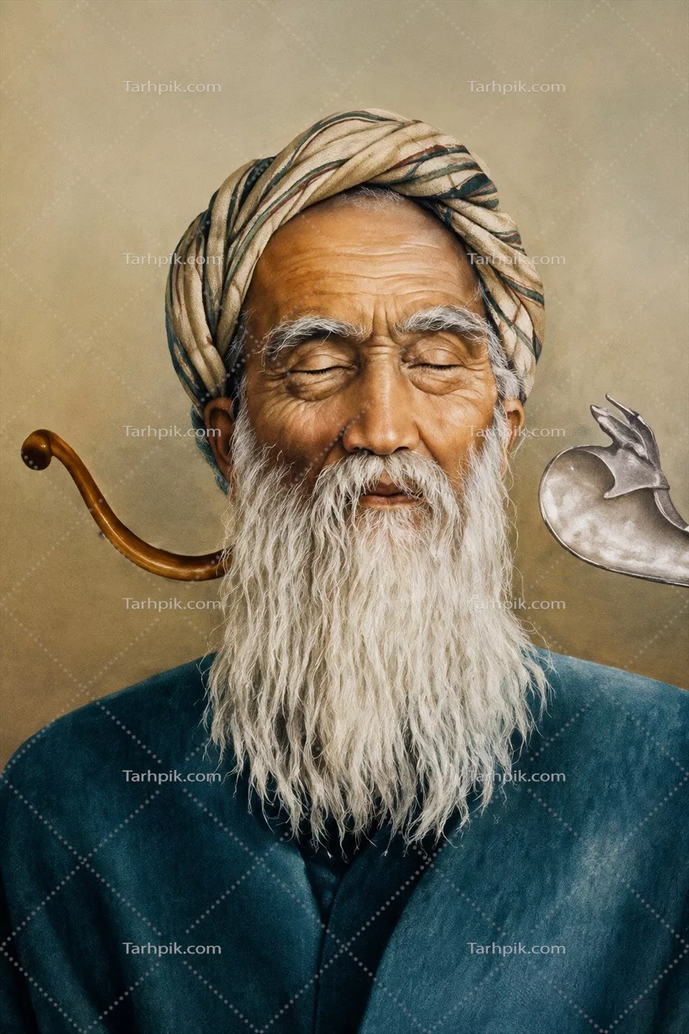 عکس بازسازی شده رودکی با کیفیت عالی و جذاب