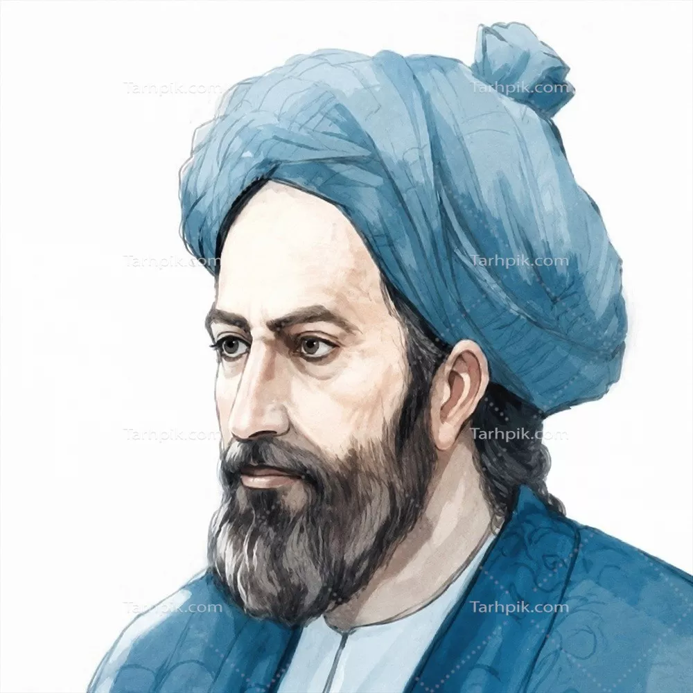 عکس نقاشی غیاثالدین جمشید کاشانی با کیفیت و دقت بالا