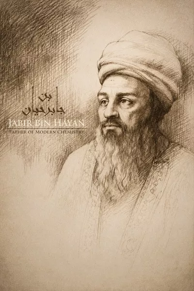 عکس پوستر جابر بن حیان با طراحی هنری و جذاب