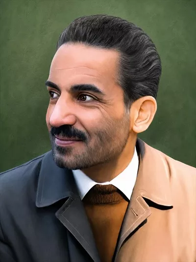 عکس نقاشی دیجیتال محمدعلی رجایی با طراحی خاص