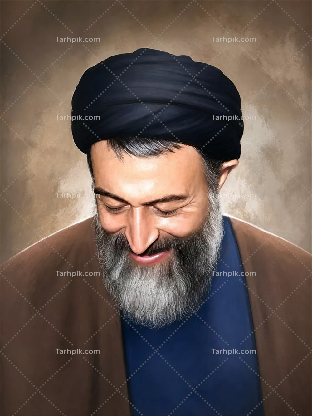 عکس نقاشی سید محمد حسینی بهشتی و تأثیرات او بر جامعه