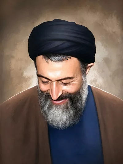 عکس نقاشی سید محمد حسینی بهشتی و تأثیرات او بر جامعه