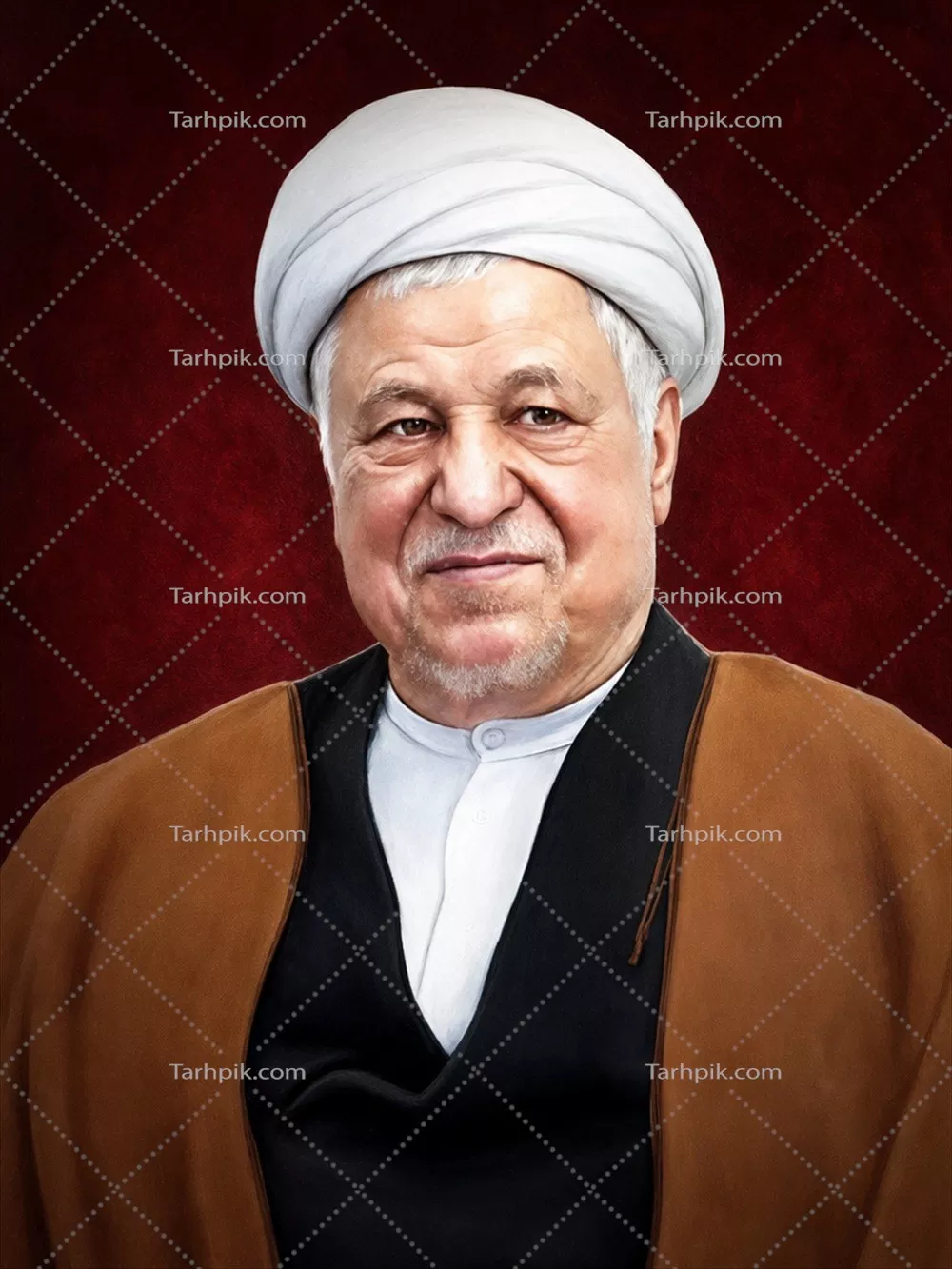 عکس نقاشی علی اکبر هاشمی رفسنجانی و نقش او در تاریخ ایران