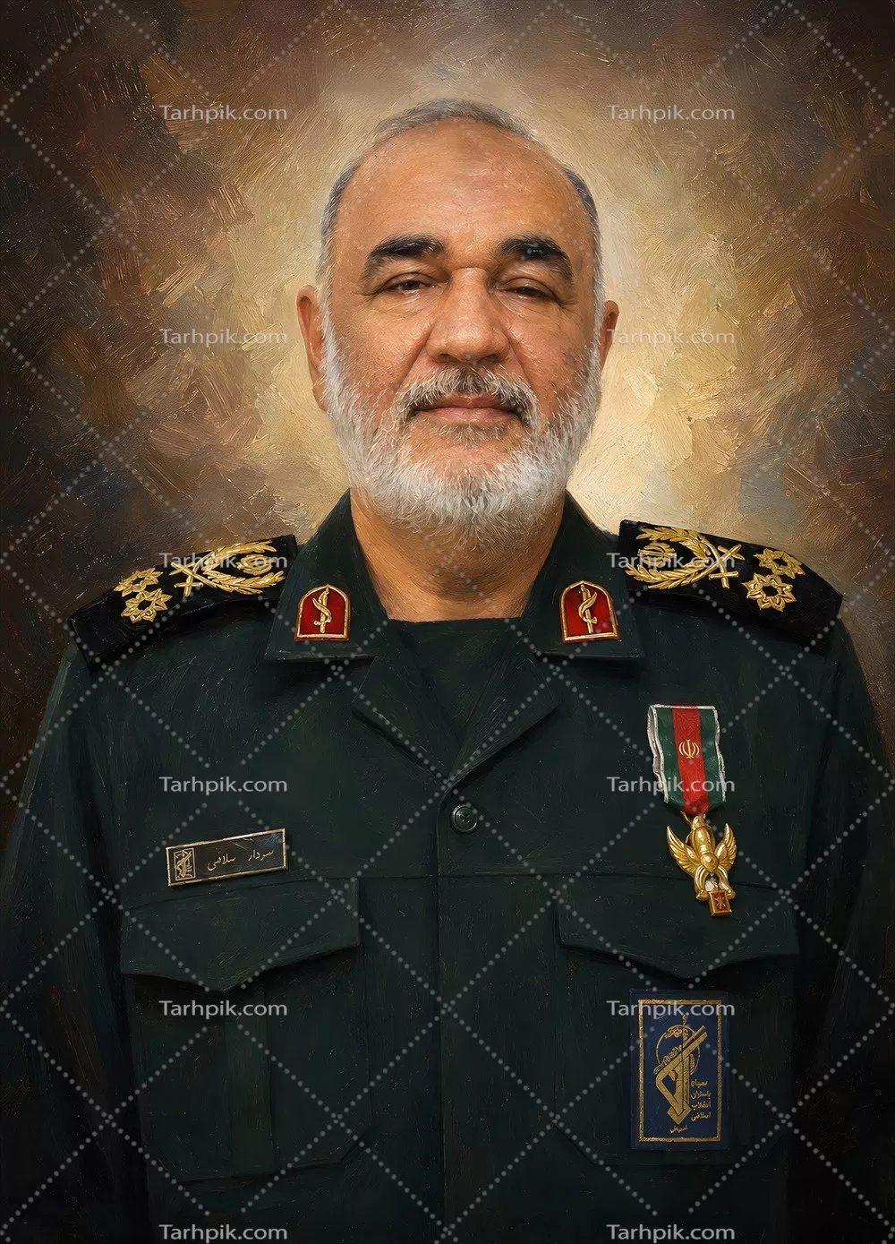 عکس پوستر گرافیکی رنگ روغن حسین سلامی