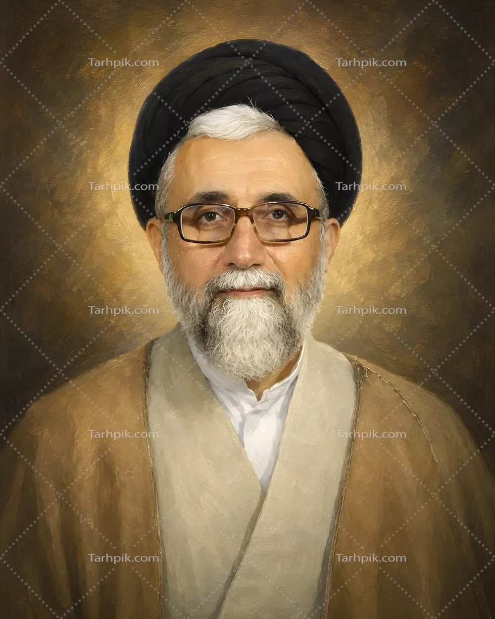 عکس پوستر گرافیکی رنگ روغن سید اسماعیل خطیب و تأثیرات او