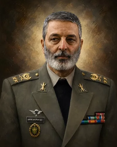 عکس پوستر گرافیکی رنگ روغن سید عبدالرحیم موسوی و هنر ایرانی