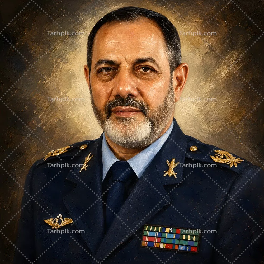عکس پوستر گرافیکی رنگ روغن عزیز نصیرزاده و زیبایی‌های هنر