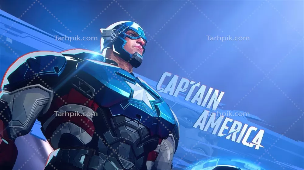 عکس پسزمینه دسکتاپ کاپیتان آمریکا با کیفیت بالا