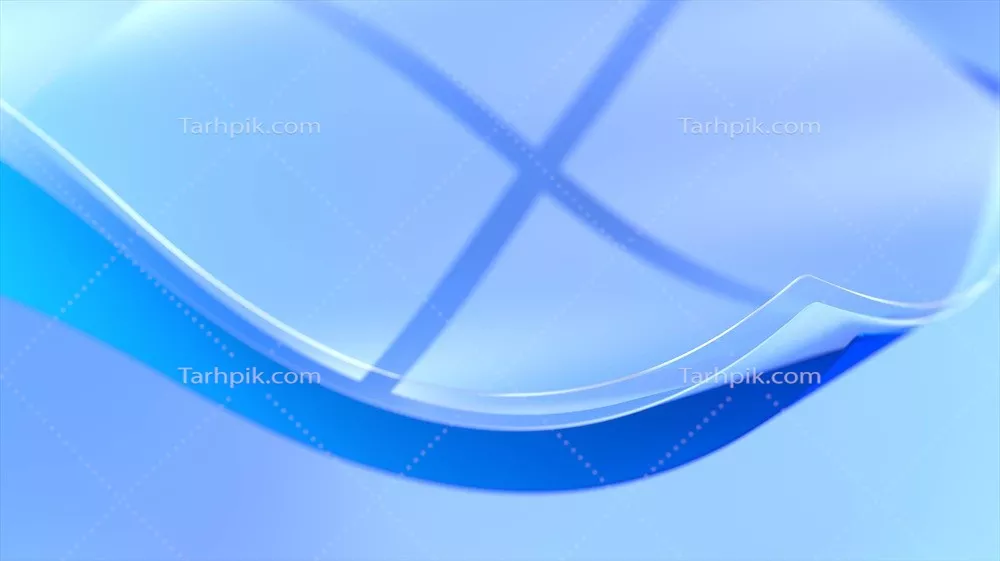 عکس ویندوز 11: پسزمینه آبی با لوگوی ویندوز