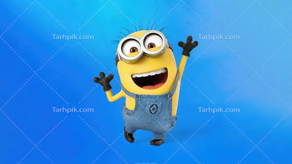 عکس پسزمینه آبی مینیون - کیفیت 5K برای طرفداران