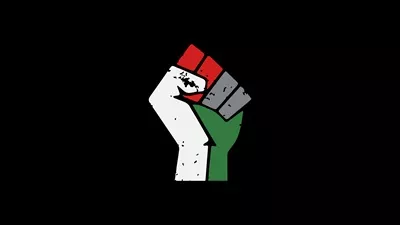 عکس والپیپر دست فلسطین - نماد مقاومت و آزادی