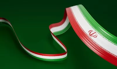 عکس تصویرسازی بنر روز استقلال ایران با ربان و پرچم