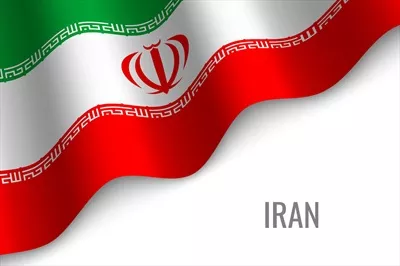 وکتور پرچم ایران به صورت مواج و زیبا