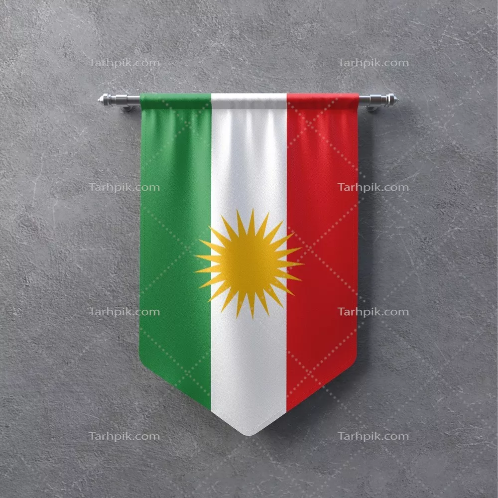 عکس پرچم کردستان عراق و نماد هویت فرهنگی