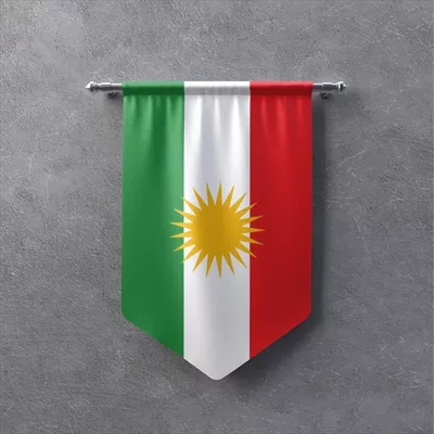 عکس پرچم کردستان عراق و نماد هویت فرهنگی
