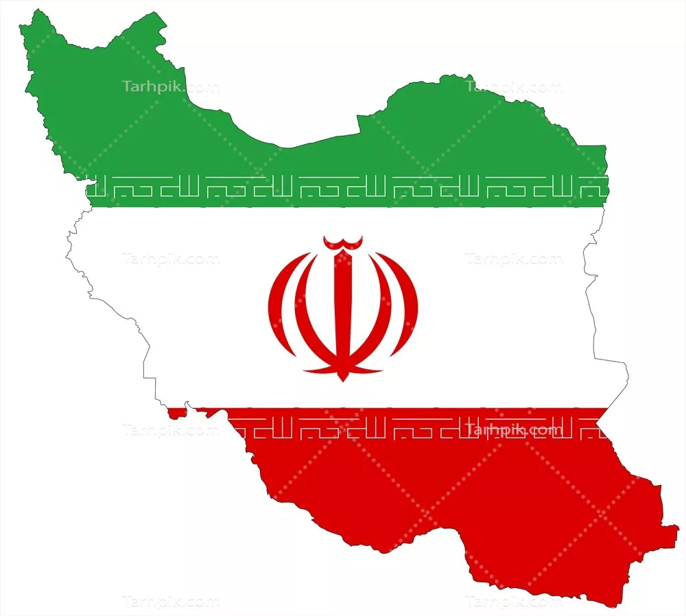 عکس نقشه ایران در پس‌زمینه ساده: طراحی مینیمالیستی
