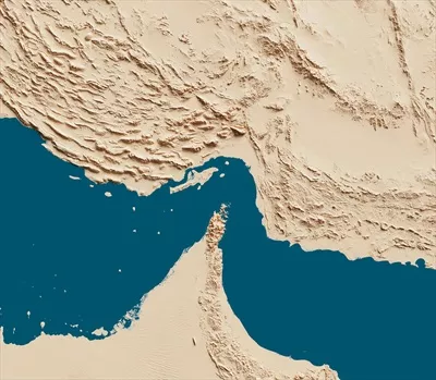 عکس نقشه ایران و خلیج فارس: بررسی جغرافیایی و استراتژیک