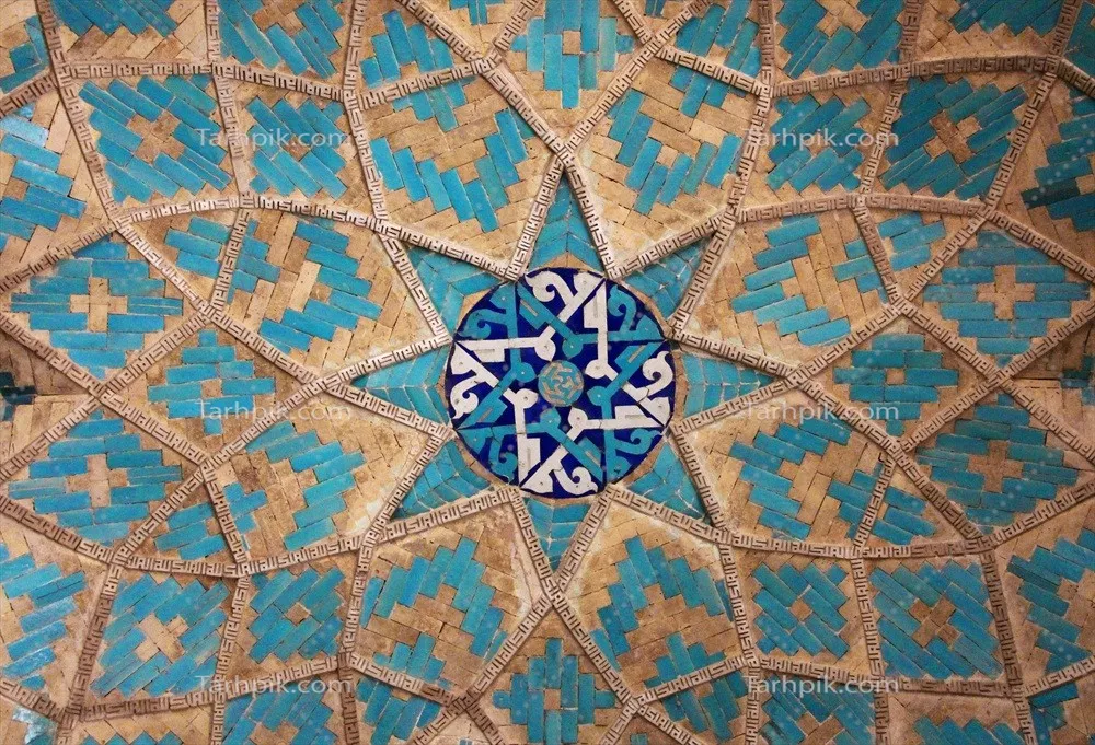 عکس کاشی کاری با کیفیت عالی: هنر و صنایع دستی ایرانی
