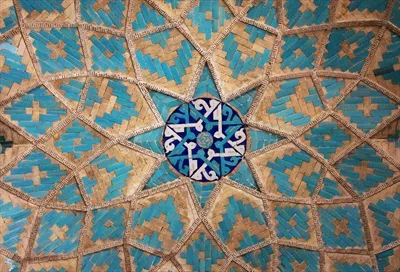 عکس کاشی کاری با کیفیت عالی: هنر و صنایع دستی ایرانی