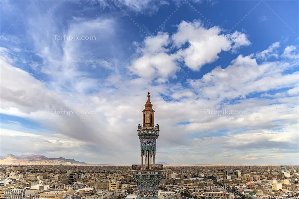 عکس گلدسته حرم امام رضا در مشهد: نماد مذهبی و تاریخی
