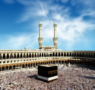 عکس حاجیان دور کعبه در مراسم حج
