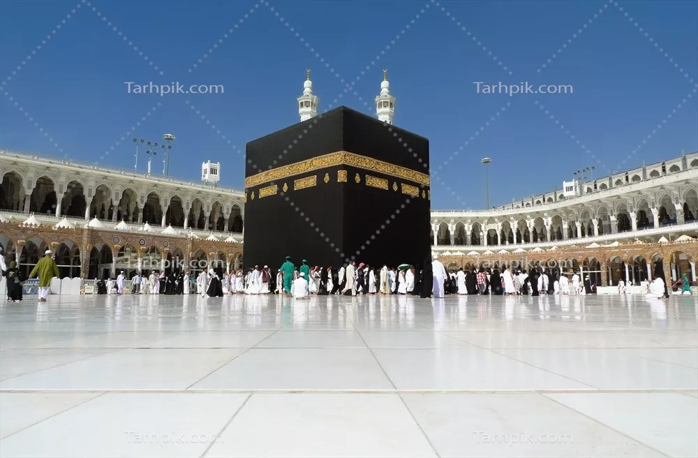 عکس کعبه، قبله گاه مسلمانان و نماد وحدت اسلامی