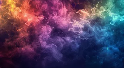 عکس انتزاعی با دود رنگی در پسزمینه تاریک