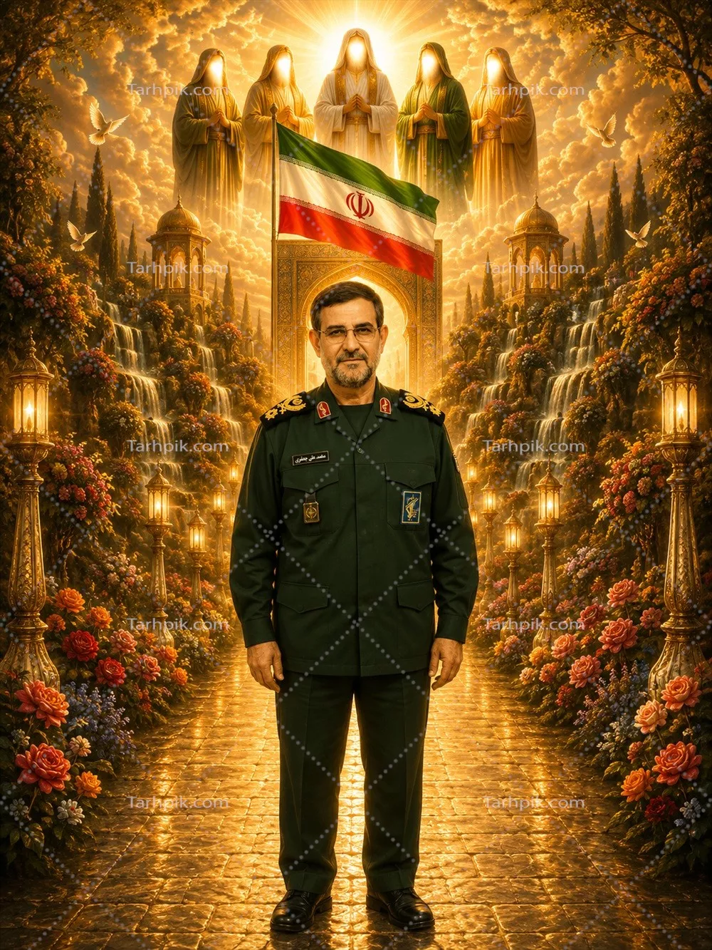 عکس سردار علیرضا تنگسیری در بهشت جاودان