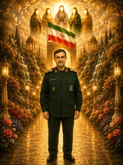 عکس سردار علیرضا تنگسیری در بهشت جاودان