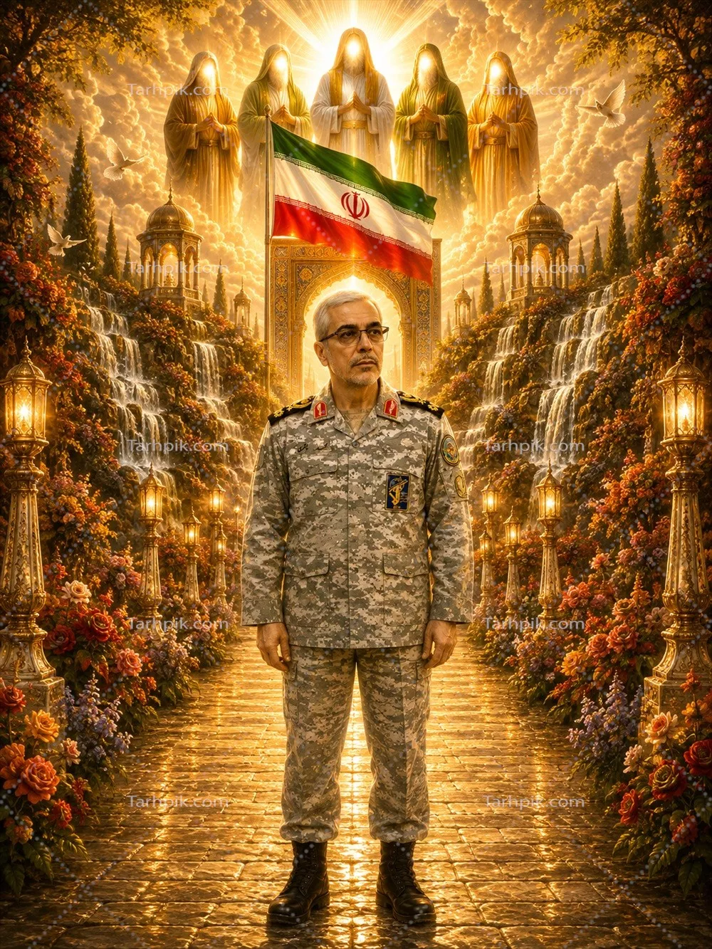 عکس سردار محمد باقری در بهشت جاودان