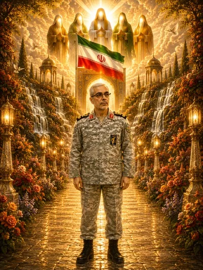 عکس سردار محمد باقری در بهشت جاودان