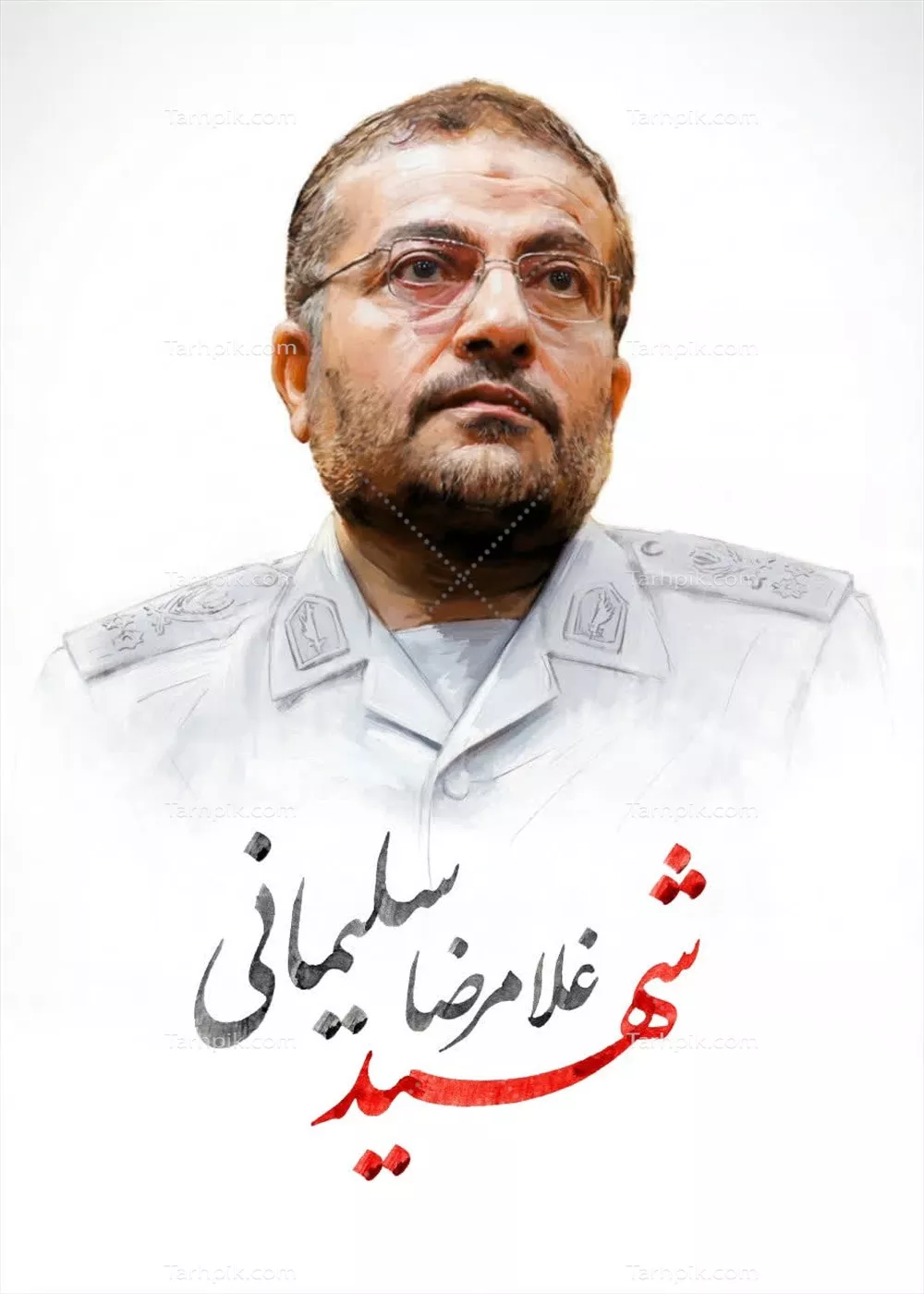 عکس سردار شهید بسیج غلامرضا سلیمانی