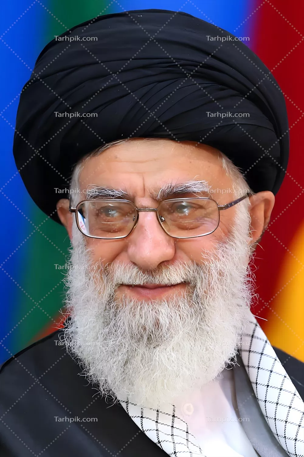 عکس عکس پرتره نمای نزدیک رهبر شهید با کیفیت بالا و جذابیت خاص