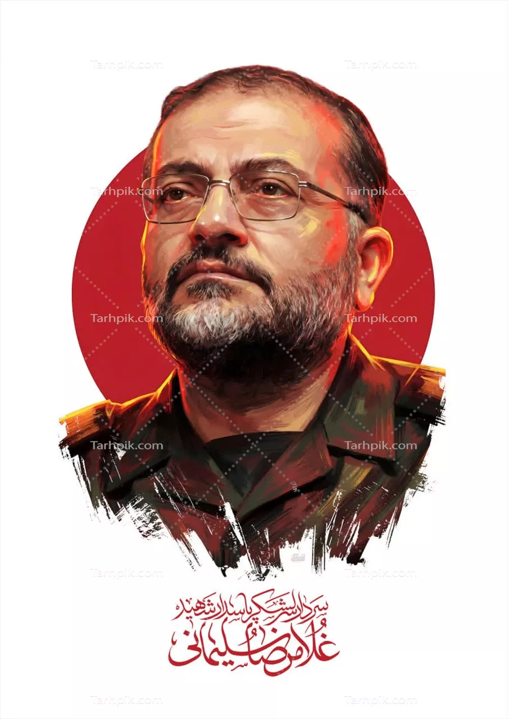 عکس پوستر شهید غلامرضا سلیمانی با طراحی زیبا و جذاب