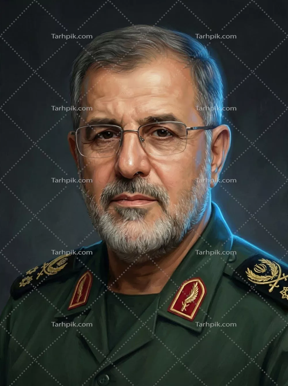 عکس گرافیکی شهید محمد پاکپور با طراحی زیبا و خاص