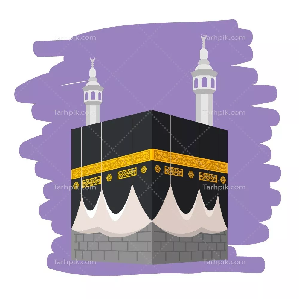 وکتور کعبه مقدس، نماد دین اسلامی و طراحی وکتور