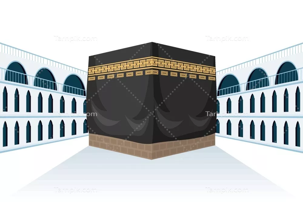 وکتور مکه، مکان مقدس مسلمانان برای زیارت