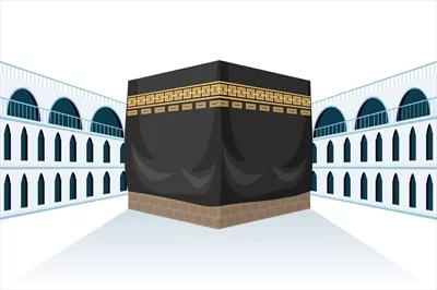 وکتور مکه، مکان مقدس مسلمانان برای زیارت
