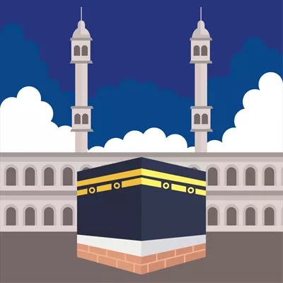 وکتور مناسک حج مسلمانان در مکه و اهمیت آن
