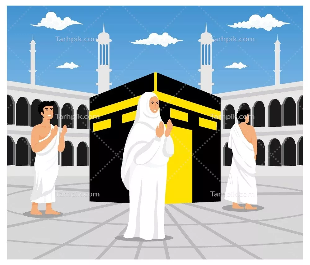 وکتور طواف: راه رفتن دور کعبه هفت بار در مناسک حج و عمره