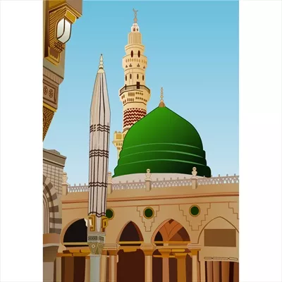 وکتور تصویر وکتور از مولد النبی: جشن تولد پیامبر اسلام