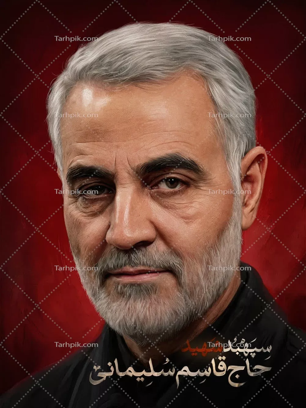عکس سپهبد حاج قاسم سلیمانی، قهرمان ملی و جهانی