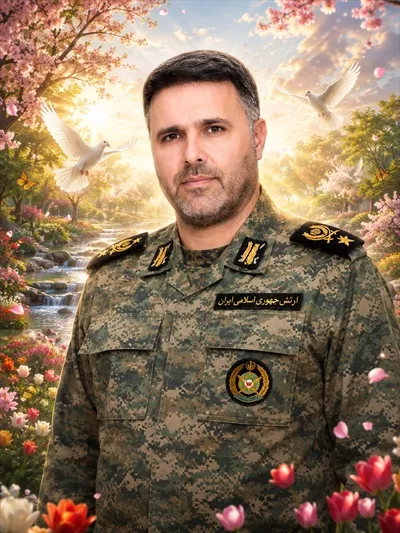 عکس شهید رضا جعفر زاده در بهشت جاودان و یادآوری از فداکاری‌های او