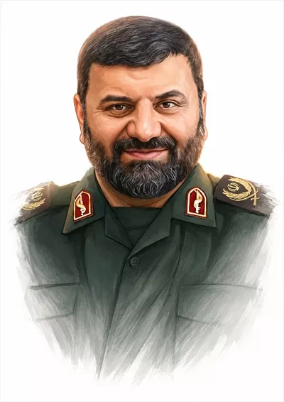 عکس نقاشی زیبای شهید سید مهدی موسوی